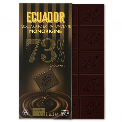 cioccolato vitale - cioccolato extra fondente monorigine ecuador con tavoletta